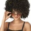 Disco Glitter Costume Wig (Black/Gold)