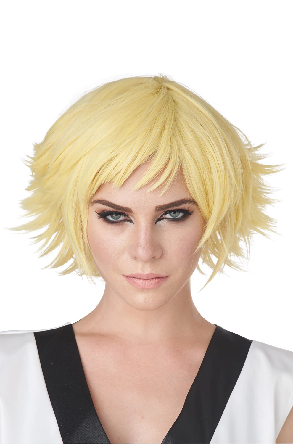 Feathered Cosplay Adult Wig (Yellow) 3 Feathered Cosplay Adult Wig (Yellow)