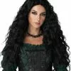 Renaissance Maiden Adult Wig (Black) -Ghost Couture Store CC7020 045 full 1