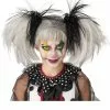 Glow In The Dark Punk Pigtails Wig (Black/Grey) -Ghost Couture Store CC7020 061 full 1