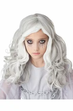 Glow In The Dark Ghost Child Wig