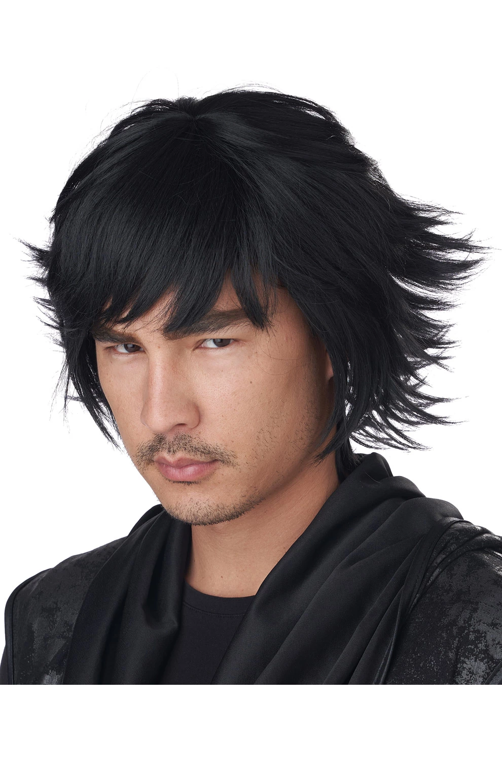 Feathered Cosplay Wig (Black) 3 Feathered Cosplay Wig (Black)