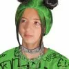 Billie Eilish Double Bun Child Wig (Green) -Ghost Couture Store D112619 full 1