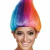 Rainbow Licensed Adult Troll Wig -Ghost Couture Store D17023 full 1