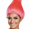 Hot Pink Colored Licensed Adult Troll Wig -Ghost Couture Store D17024 full 1