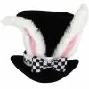 White Rabbit Topper Adult Hat Accessory 2 White Rabbit Topper Adult Hat Accessory -Ghost Couture Store E290500 full 1