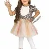 Rose Gold Leopard Toddler Costume -Ghost Couture Store F116481 full 1