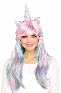 Unicorn Horn Adult Wig (Pastel)