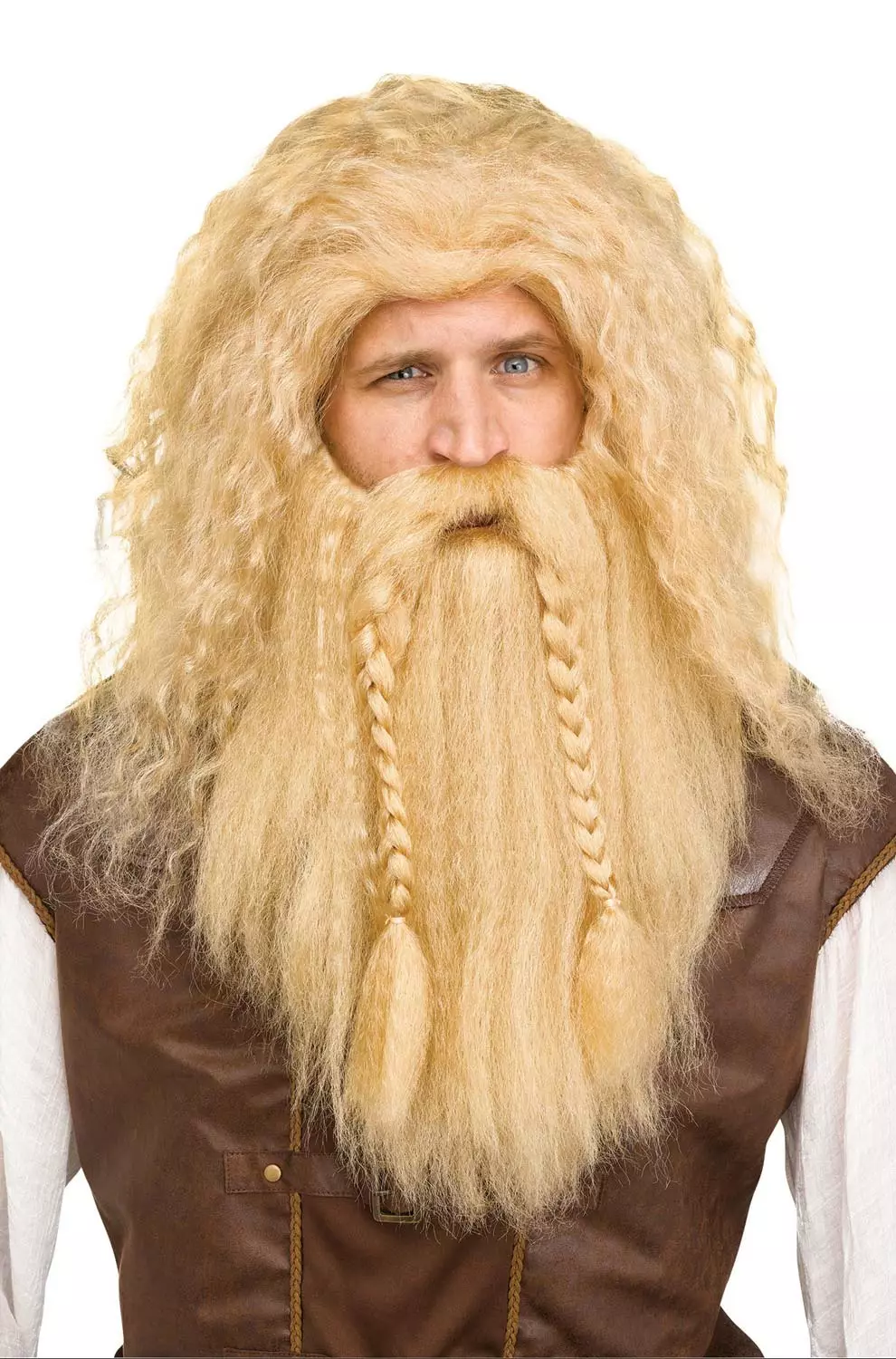 Viking Warrior Wig & Beard (Blonde) 3 Viking Warrior Wig & Beard (Blonde)