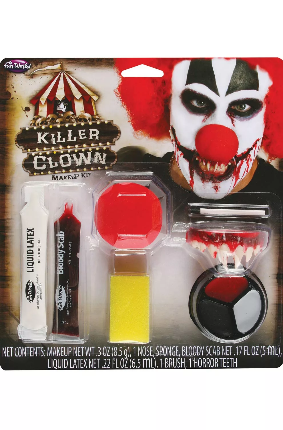 Killer Clown Makeup Kit 3 Killer Clown Makeup Kit