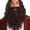 Biblical Adult Wig & Beard Set (Brown) -Ghost Couture Store FM58216 full 1