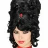 Beehive Wig (Black) -Ghost Couture Store FM60455 full 1