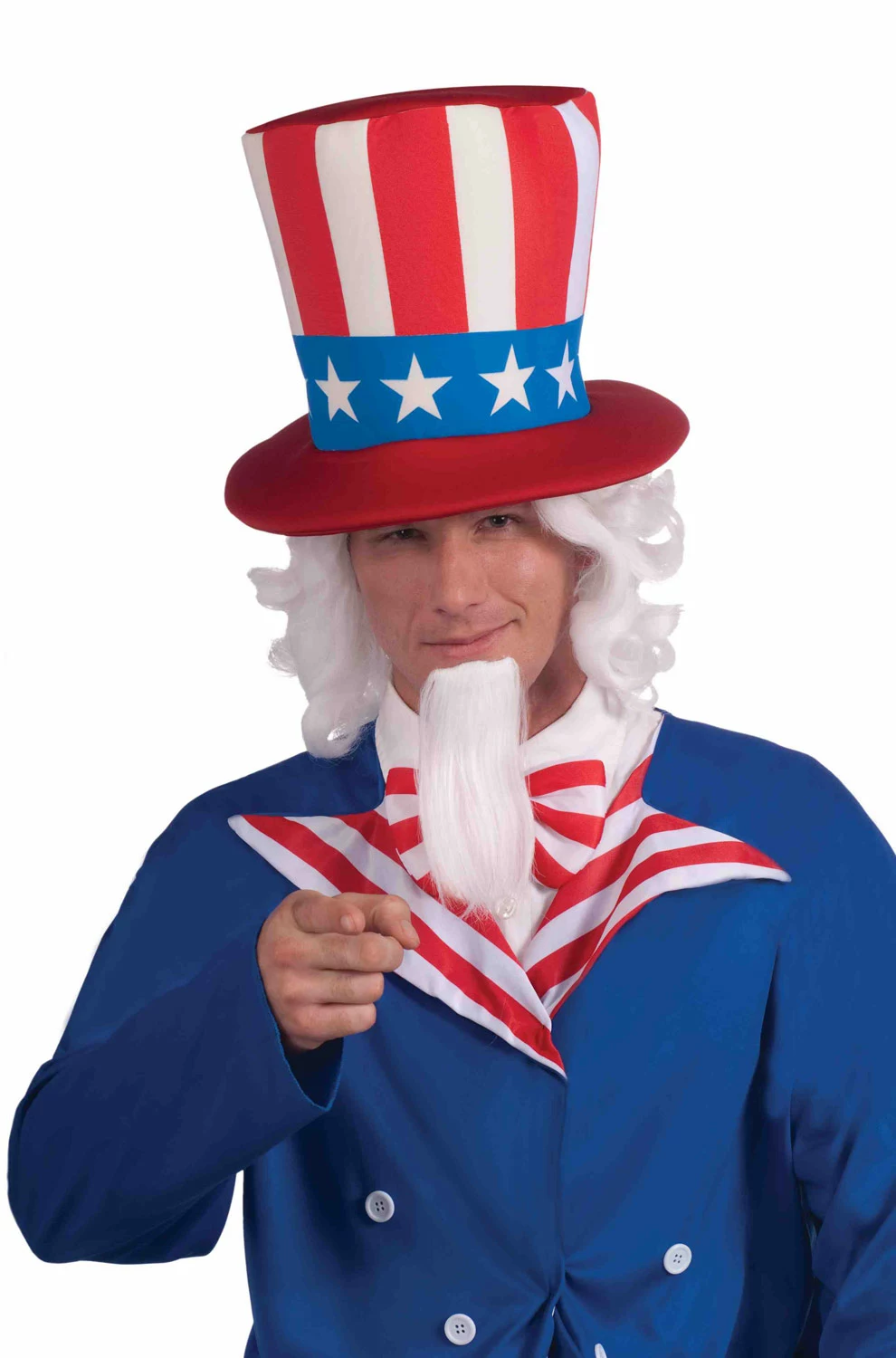 Uncle Sam Adult Wig & Beard Set 3 Uncle Sam Adult Wig & Beard Set