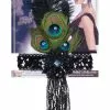 Peacock Flapper Headband (Black) -Ghost Couture Store FM68338 full 1