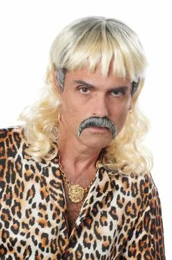 Tiger Mullet Moustache And Wig