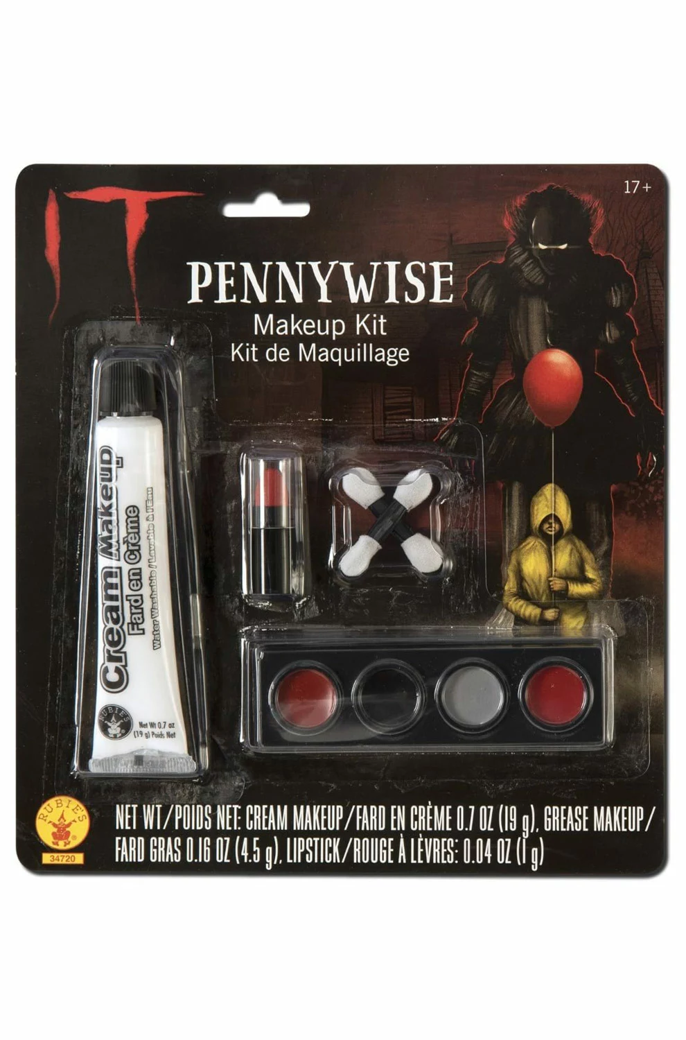 IT Pennywise Make-Up Kit 3 IT Pennywise Make-Up Kit