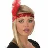 Red Flapper Headband -Ghost Couture Store R38376 full 1