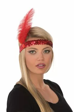 Red Flapper Headband