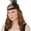 Black Flapper Headband -Ghost Couture Store R38377 full 1