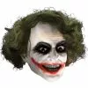 The Dark Knight The Joker Adult Mask With Hair -Ghost Couture Store R4526 full 1