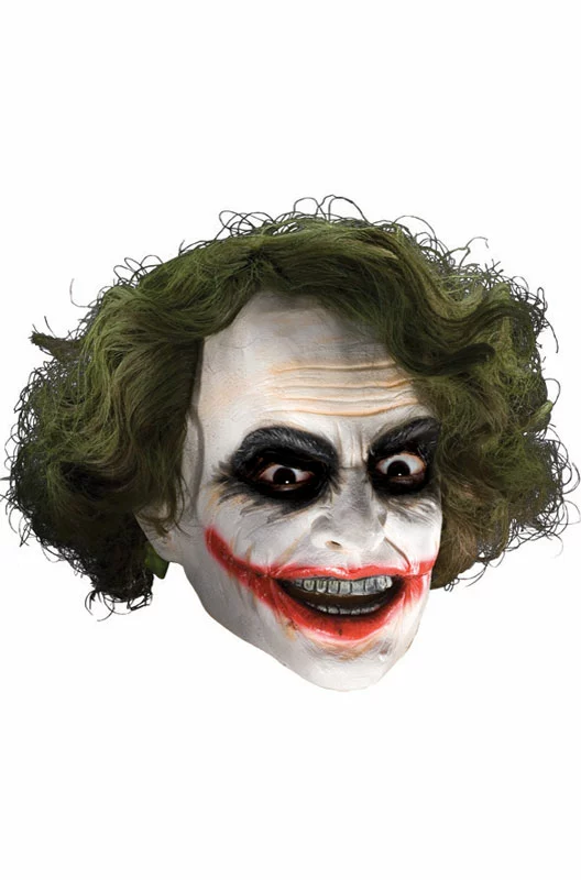 The Dark Knight The Joker Adult Mask With Hair 3 The Dark Knight The Joker Adult Mask With Hair