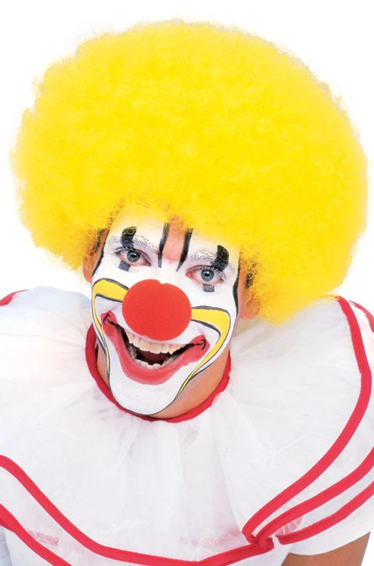 Yellow Clown Adult Wig 3 Yellow Clown Adult Wig