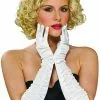 Luxurious Satin Gloves (White) 2 Luxurious Satin Gloves (White) -Ghost Couture Store R8561 full 1