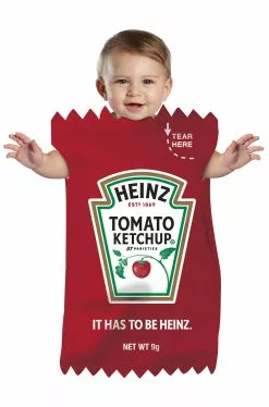 Red Heinz Ketchup Packet Bunting Infant Costume